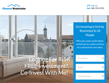 Tablet Screenshot of channelrealestate.com